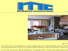 Tablet Screenshot of mcmahonconstruction.net